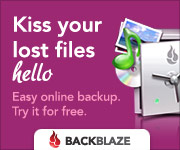 Kiss your lost files HELLO! Easy online backup with Backblaze.